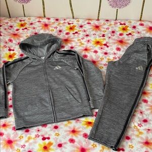 Adidas Kids' Gray Tracksuit Set